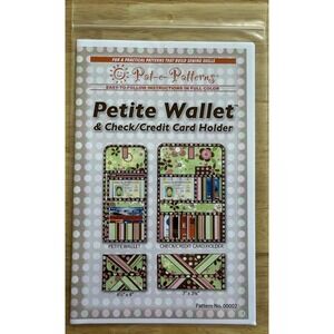 Pat-e-Patterns Quilt Pattern‎ - Petite Wallet & Check/credit Card Holder